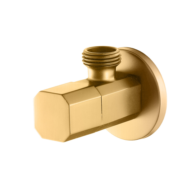 HIDEEP ugrađeni kutni ventil HIJF022 — bakar, radni tlak 0,03–1 MPa, unutarnji promjer 4 točke, četvrtasti dizajn, moderan stil