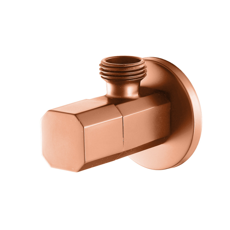 HIDEEP ugrađeni kutni ventil HIJF022 — bakar, radni tlak 0,03–1 MPa, unutarnji promjer 4 točke, četvrtasti dizajn, moderan stil