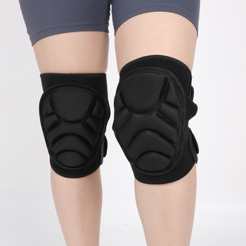 Προστατευτικά γόνατος για προπονήσεις σε εξωτερικούς χώρους με επένδυση από σπόγγο, Velcro κλείσιμο, κατάλληλα για αναρρίχηση, σκι και πατινάζ, για ενήλικες