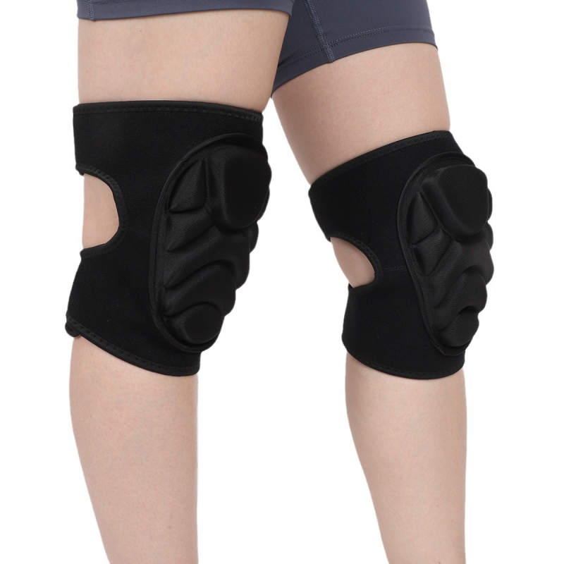 Коленни протектори за тренировки на открито: антиударна гъбена защита с велкро, за възрастни, подходящи за катерене, ски и кънки на лед