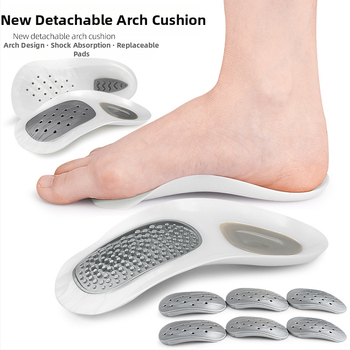 Atdalāma elpojoša ortopēdiskā puseinsole ar arkām, 3/4, TPR, jauns atdalāms model