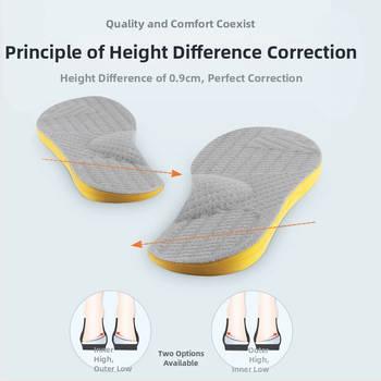PU ortopēdiskas zolītes ar O formas arku korekciju, visa zolīte, piemērota sporta, ikdienas un siltām kurpēm