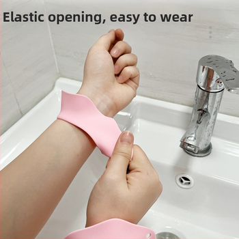 Силиконова гривна за измиване на лице и коса; водоустойчив маншет, мултифункционален аксесоар
