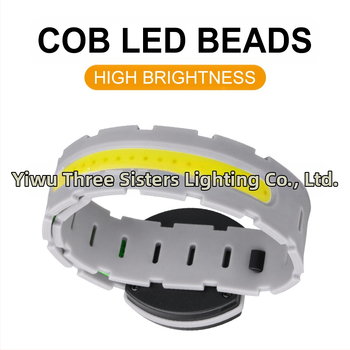 Гривна за бягане с COB LED, Type-C зареждане, ABS корпус, водоустойчива, батерия 800 mAh, обхват 200–500 м