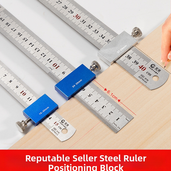 Hongpai стоманен линейник за позициониране на блок и плъзгащ водач за дървообработване