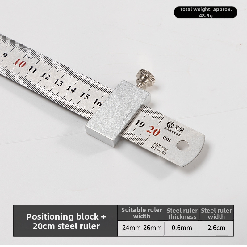 Hongpai стоманен линейник за позициониране на блок и плъзгащ водач за дървообработване