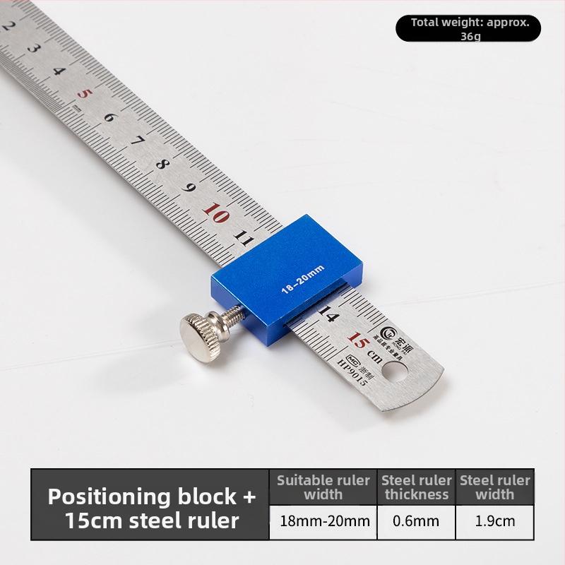 Hongpai стоманен линейник за позициониране на блок и плъзгащ водач за дървообработване