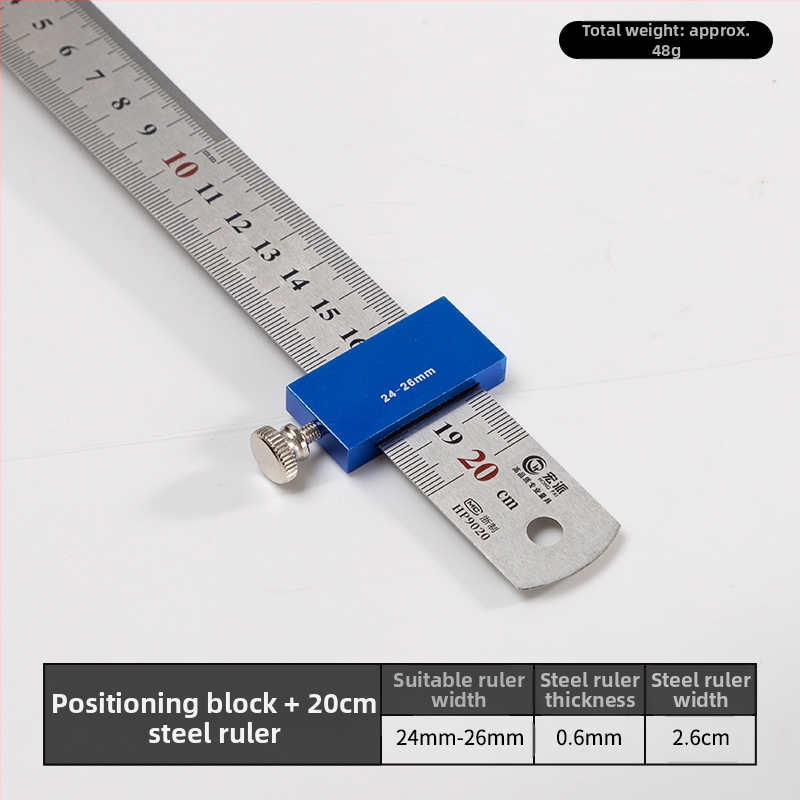 Hongpai стоманен линейник за позициониране на блок и плъзгащ водач за дървообработване