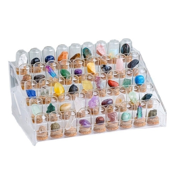 Σετ γεωμετρικά διακοσμητικά από κρυστάλλους – δείγματα ορυκτών κρυστάλλων, συσκευασία σε χαρτοκιβώτιο, μοντέρνο μινιμαλιστικό στυλ