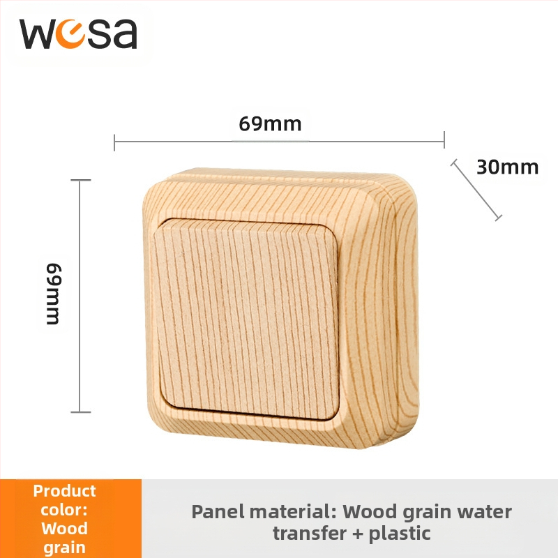 Стенен контакт с ключ, Европейски стандарт, 10A, 100–250V, месингов корпус, CE