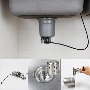 Brand Talea: Kuhinjski odvodni komplet s jednim odjelom i automatskim upravljanjem, model XK217C006, materijali PP + 304 nehrđajući čelik + PVC, stil lagani luksuz, dimenzije 110 × 114 × 140 mm