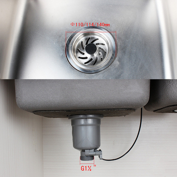 Brand Talea: Kuhinjski odvodni komplet s jednim odjelom i automatskim upravljanjem, model XK217C006, materijali PP + 304 nehrđajući čelik + PVC, stil lagani luksuz, dimenzije 110 × 114 × 140 mm