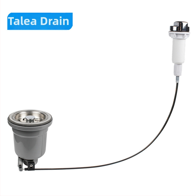 Brand Talea: Kuhinjski odvodni komplet s jednim odjelom i automatskim upravljanjem, model XK217C006, materijali PP + 304 nehrđajući čelik + PVC, stil lagani luksuz, dimenzije 110 × 114 × 140 mm