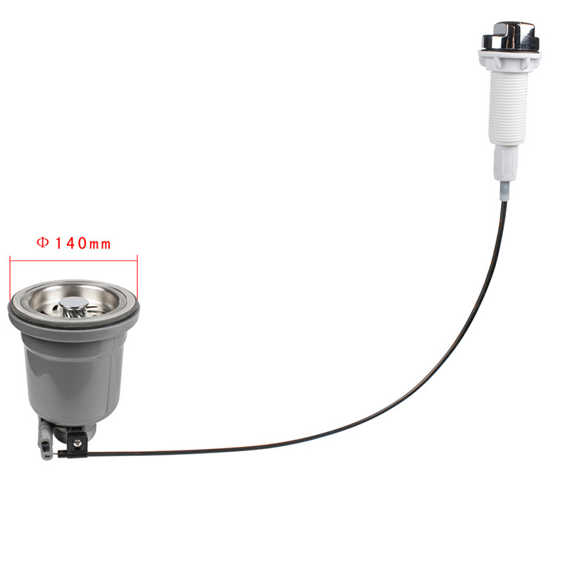 Brand Talea: Kuhinjski odvodni komplet s jednim odjelom i automatskim upravljanjem, model XK217C006, materijali PP + 304 nehrđajući čelik + PVC, stil lagani luksuz, dimenzije 110 × 114 × 140 mm