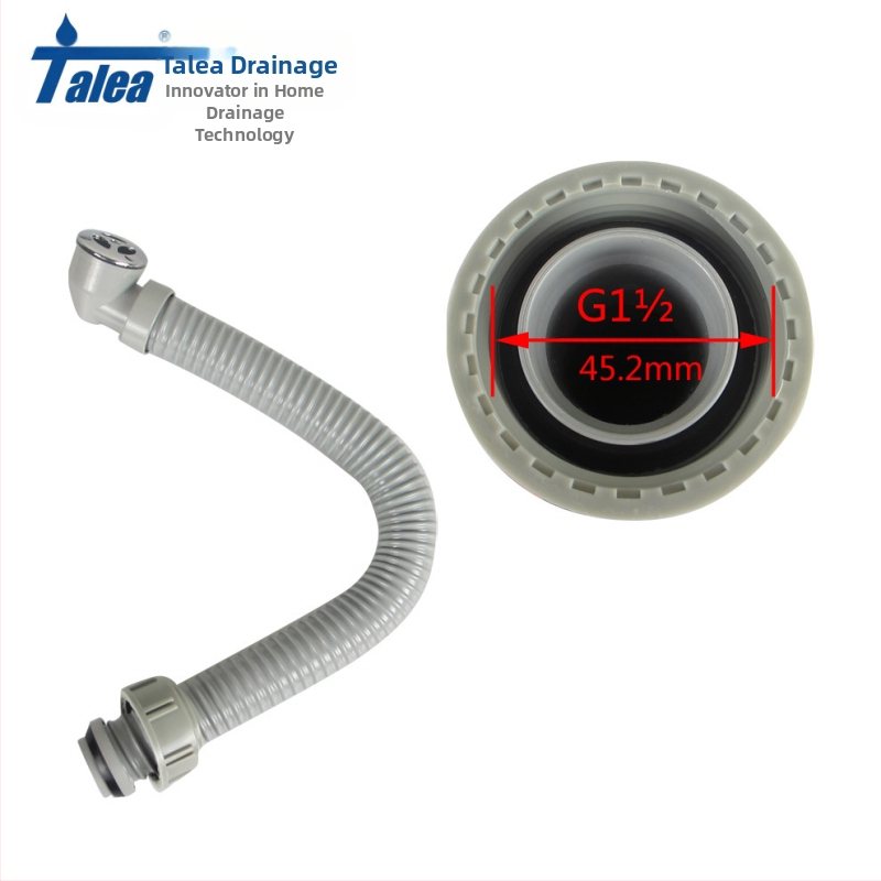 Talea QY011C002 Баня – кръгла странична преливна тръба, PP+PVC, модел QY011C002, стил Нов китайски стил