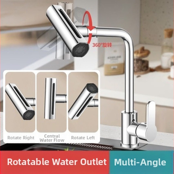 Limu LM1 virtuvės maišytuvas, varinis korpusas, keramikos disko vožtuvas, pasukamas ištekėjimas, elektroplakavimas paviršius, lengvas prabangos stilius