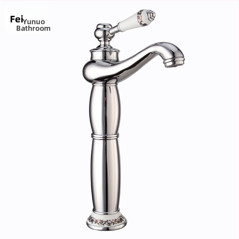 Praustuvo čiaupas, varis, maišymo, montuojamas ant plokštės, keramikinis disko vožtuvas, 8 mm įėjimas/išėjimas