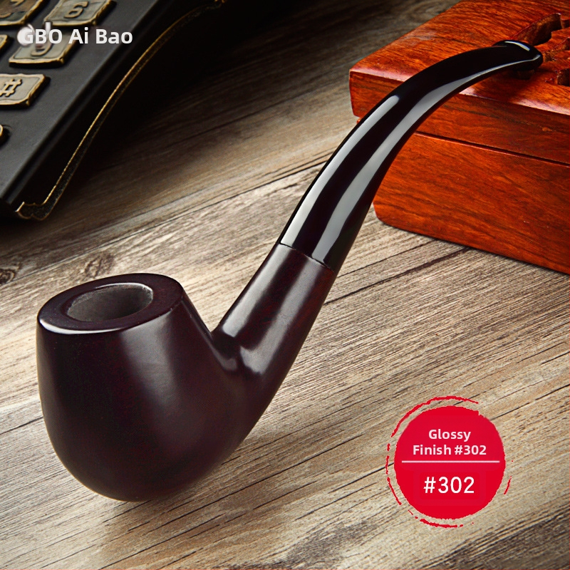 Aibo tabakas pīpe – metāls, roku darbs, izliektā retro dizaina