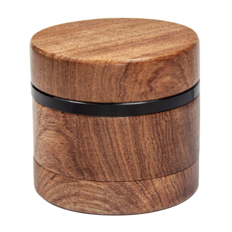 Somgar tabakas smalcināšanas ierīce no valriekstu koka un alumīnija sakausējuma, 4 slāņi