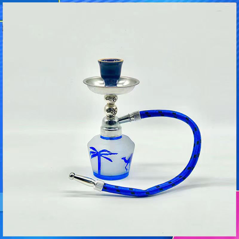Mini huka komplekts ar stikla cauruli, elektroplētes pārklājums, Lions zīmols, mūsdienīgs stils