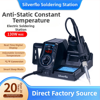 Stație de lipire cu temperatură constantă (portabilă, 220V, 0.8 kg, Silverflo/Yinfu)