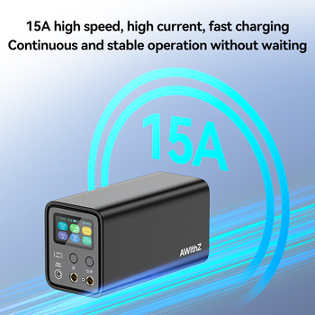 AWithZ UF20B – aparat de sudură prin puncte cu impulsuri, alimentare pe baterie, intrare 100–240V, control automat/manual cu pedala, potrivit pentru cupru, aluminiu, foi de nichel și baterii cilindrice