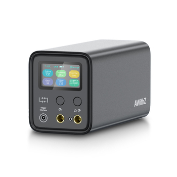 AWithZ UF20B – aparat de sudură prin puncte cu impulsuri, alimentare pe baterie, intrare 100–240V, control automat/manual cu pedala, potrivit pentru cupru, aluminiu, foi de nichel și baterii cilindrice