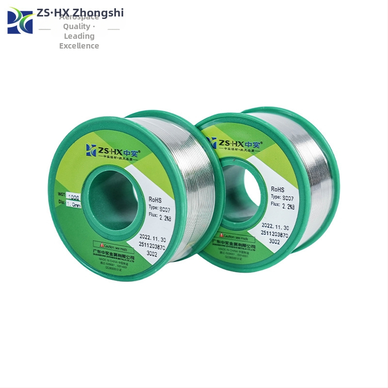 Spájkovacia vodič, rolovaná, rosinový tok, bez umývania — Zhongshi, séria bez olova/s olovom