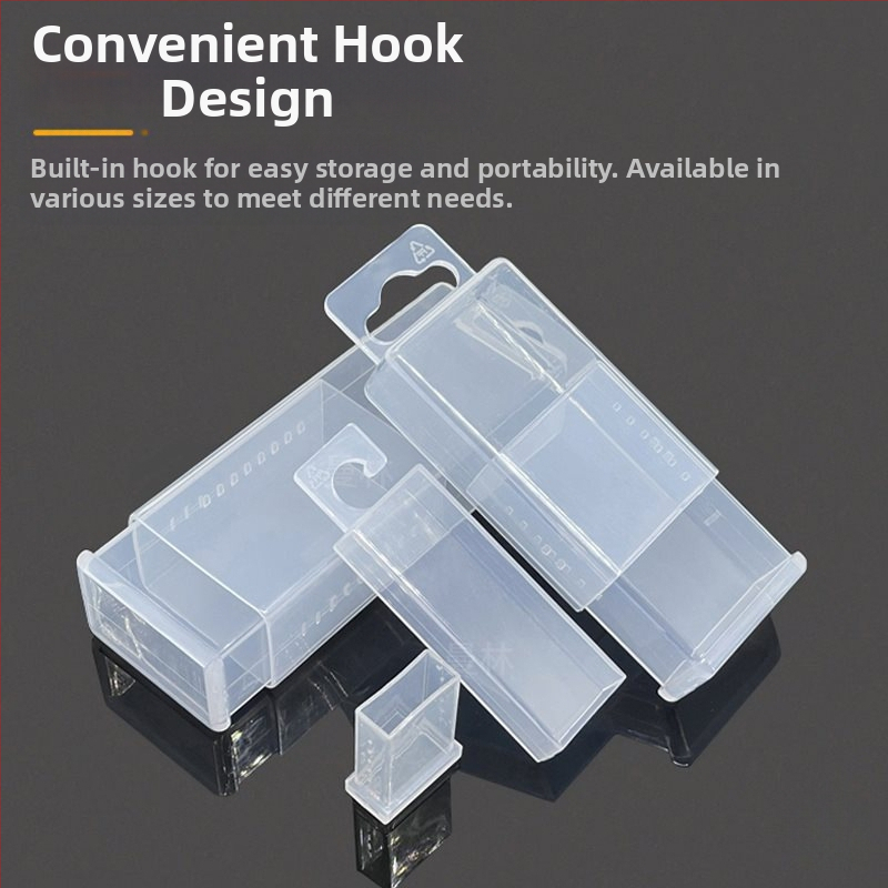 Пластмасова телескопична правоъгълна кутия за съхранение на свредла и фрези, антистатична