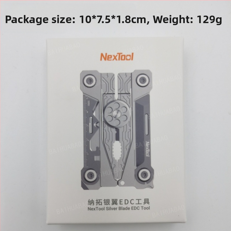 Nalto Silver Wing EDC комплект със сгъваем нож — 14 функции за открито и общо ползване