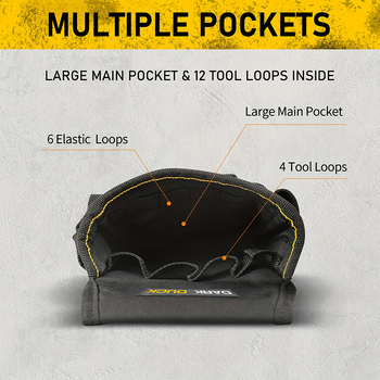 Чанта за инструменти от плат, многофункционална ремонтна чанта за електротехници (Бранд: DARK DUCK; Тип: чанта за инструменти; Материал: плат)