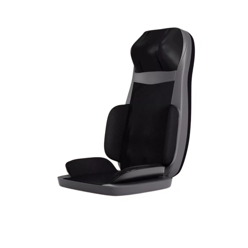 Jastučić za masažu vrata, leđa i struka — automatski masažni jastučić za stol, 6+ glavica, 3. stupanj, topli kompres, AC napajanje