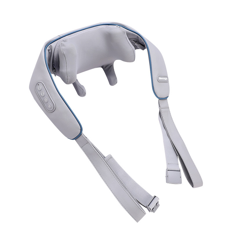 Masaj pentru gât și umeri – masaj de tip frământare, 6 capete, compresie caldă și terapie cu infraroșu, alimentare USB (OS-1219)