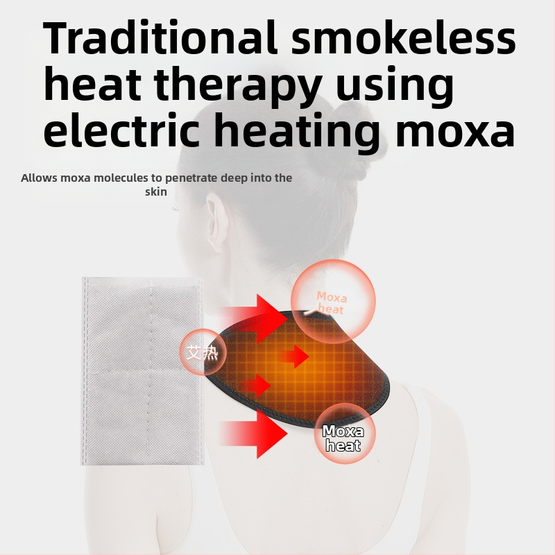 USB захранвана шийна топлинна подложка с далечно инфрачервено отопление (5V, 8-10W, 3-степенно управление на температурата, тегло 70 g)