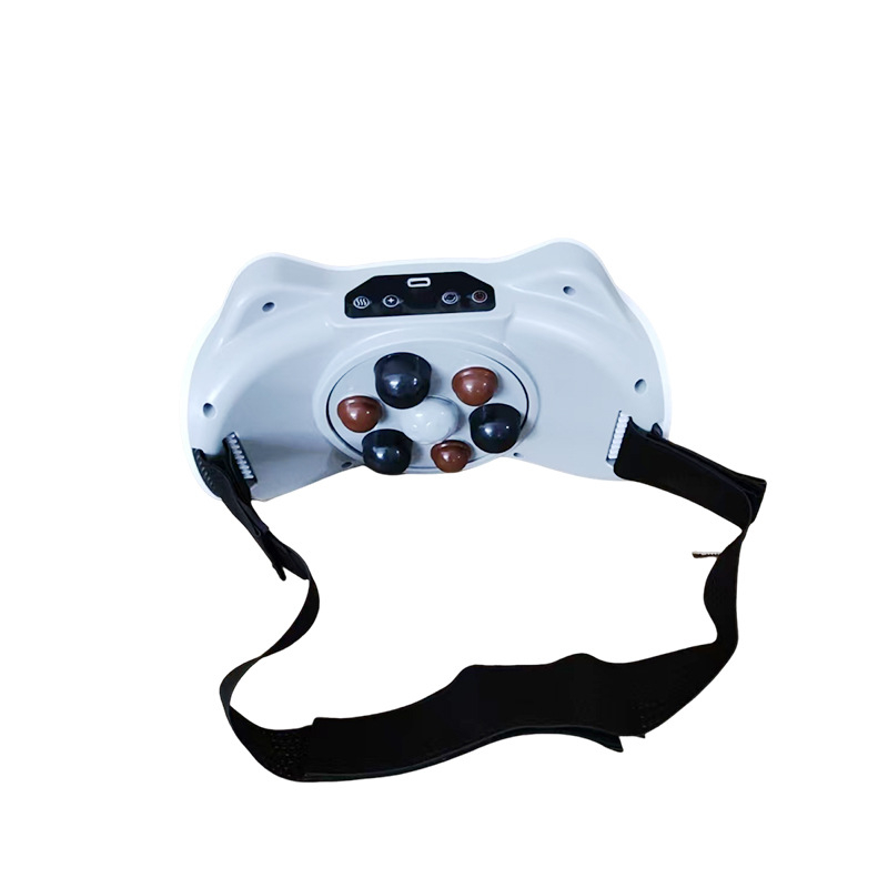 Masaj pentru abdomen cu tehnică de lovire și frământare, alimentat cu baterie, control prin buton, masaj cu compresie caldă