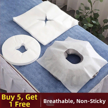 Vienkartinis veido rankšluostis su anga masažinei lovai, veido rankšluostis su anga, 140-170 g