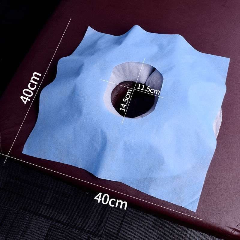 Vienkartinis veido rankšluostis su anga masažinei lovai, veido rankšluostis su anga, 140-170 g