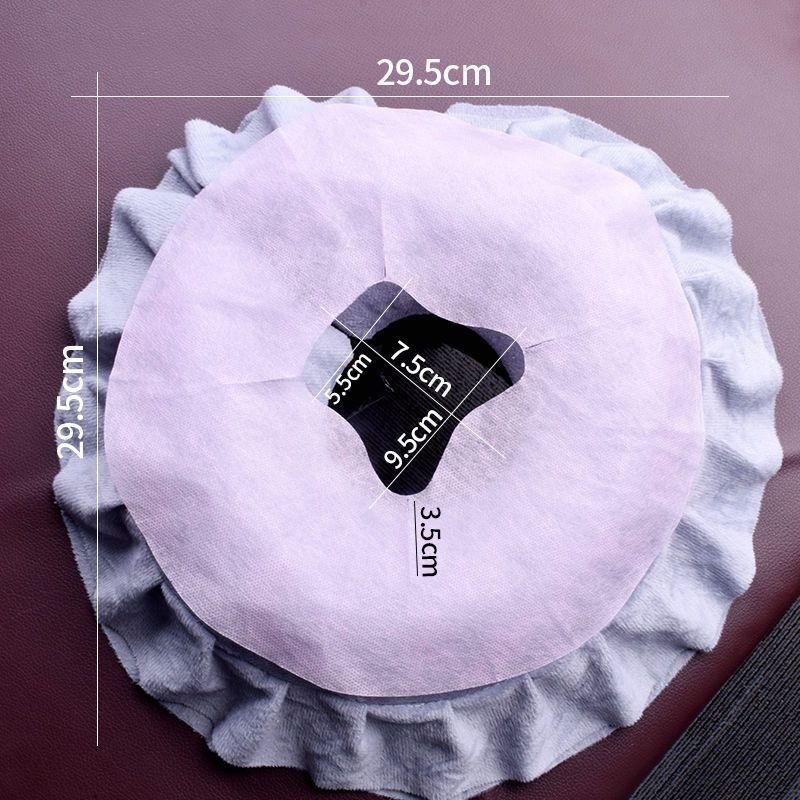 Vienkartinis veido rankšluostis su anga masažinei lovai, veido rankšluostis su anga, 140-170 g