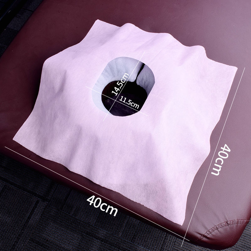 Vienkartinis veido rankšluostis su anga masažinei lovai, veido rankšluostis su anga, 140-170 g