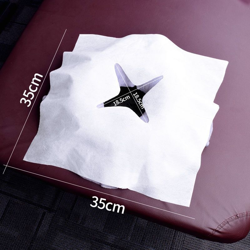 Vienkartinis veido rankšluostis su anga masažinei lovai, veido rankšluostis su anga, 140-170 g