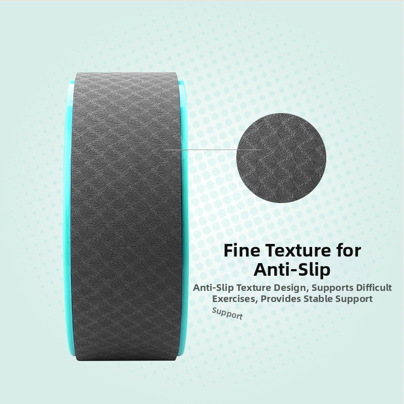 Йога колело с помощ за огъване назад и релефен ролер с текстура – за начинаещи; PP; Dongdeli