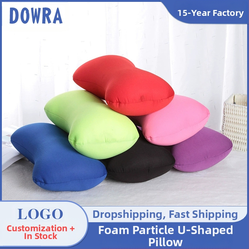 Kaulo formos pagalvė su putų dalelių užpildu, 120 g, audinys poliesterio spandeks, paprastas stilius, biurui