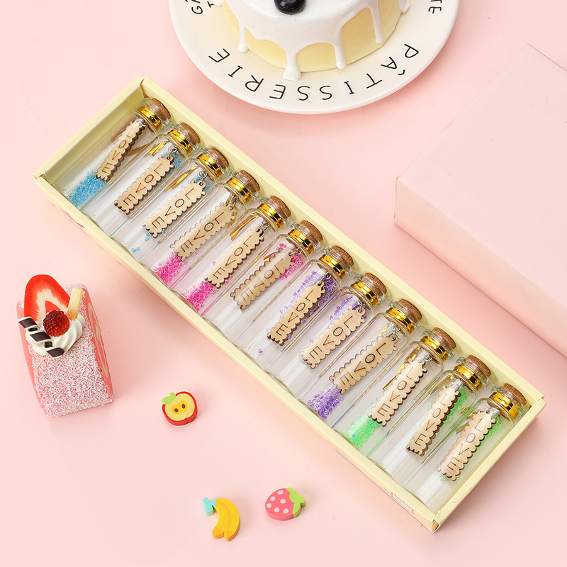 Runting Βιντάζ γυάλινη φιάλη ευχών, κρεμαστό διακοσμητικό με αγροτικό-παραδοσιακό στυλ