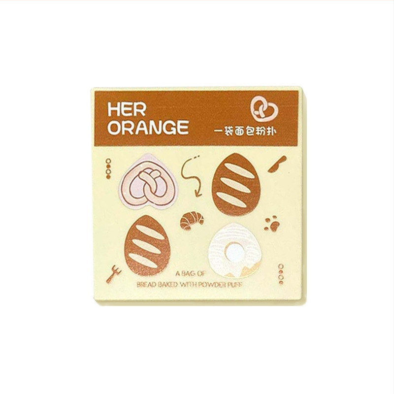 HERORANGE 5-бр. комплект пухчета за пудра с хидрофилен полиуретан – флокирани капковидни гъбички, нежни към кожата, за суха и мокра пудра