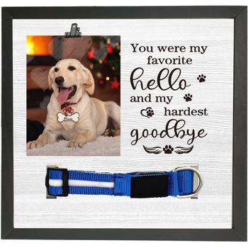 Ξύλινο πλαίσιο μνήμης για σκύλους με μικρό κλιπ και εγγραφή ανάπτυξης