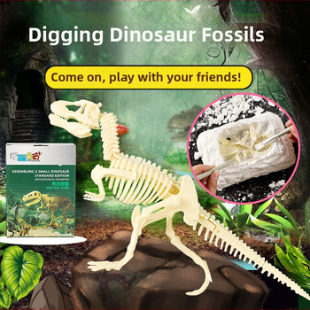 Plastmasas arheoloģiskā rotaļlieta dinozauru fosiliju izrakšanai – Tyrannosaurus Rex skeleta modelis izglītībai, kognitīvajai attīstībai, roku- acu koordinācijai, 14+