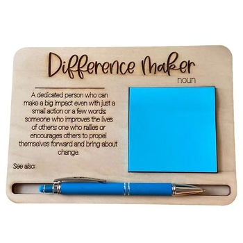 Boxwood βάση σημειωματάριου — ξύλινο διακοσμητικό κρεμαστό, μοντέρνος μινιμαλισμός, μάρκα Super