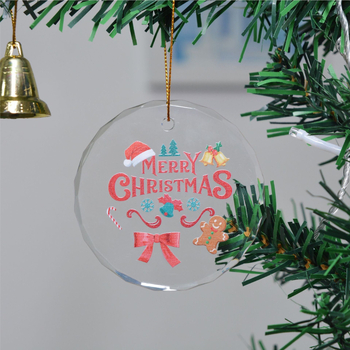 PVC κρεμαστό για χριστουγεννιάτικο δέντρο, με δυνατότητα εκτύπωσης φωτογραφίας, μοντέρνο στυλ τέχνης