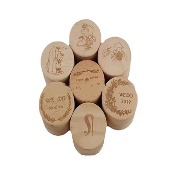 Κυκλικό ξύλινο κουτί αποθήκευσης γραφείου με καπάκι, 1 L χωρητικότητα, μοντέρνος μινιμαλιστικός σχεδιασμός