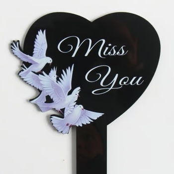 Akrilinė sodo memorialinė plokštelė lauko naudojimui